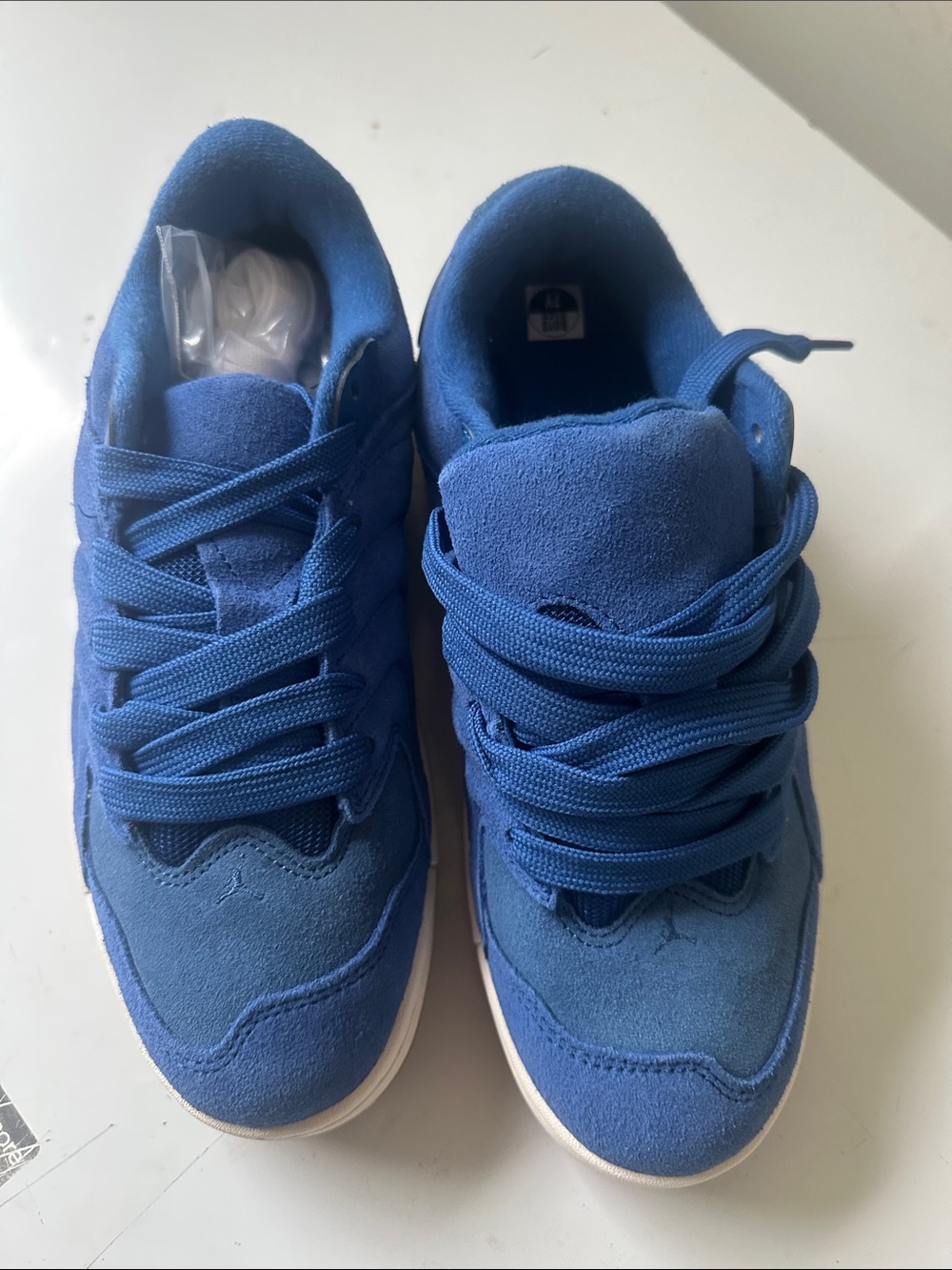 Jordan Kids Blue Suede Sneakers